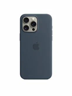 Чехол для iPhone 15 ProMax Silicone Case Storm Blue Original